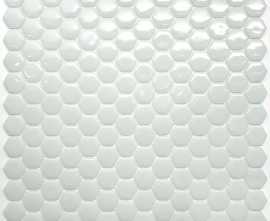 Мозаика STP-WH001-HEX стекло (25) 300х300