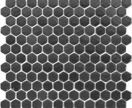 Мозаика STP-BK001-HEX стекло (25) 290x290