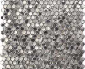 Мозаика S027 Stamping Aluminum Silver 30,3x30,3x0,6