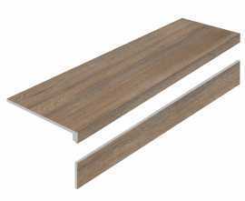 Ступени Ступень L Amazon Wood Natural Matt с подступенником 32x120