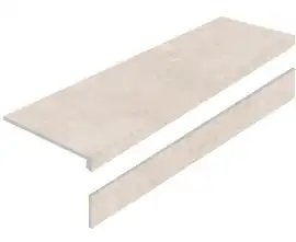 Ступени Ступень L Limestone Crema AS с подступенником 32x120