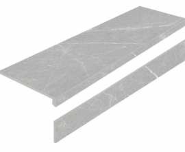 Ступени Ступень L Dakota Gris AS с подступенником 32x120