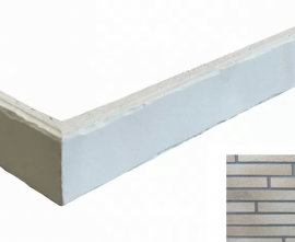Клинкерная плитка Forta Grey Riegel 8304 R (Y) угловая 400x40x14