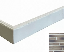 Клинкерная плитка Forta Grey Riegel 8303 R (Y) угловая 400x40x14