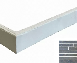 Клинкерная плитка Forta Brown Riegel 2301/2 R (Y) угловая 400x40x14
