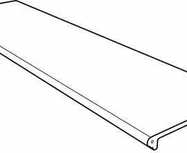 Клинкерная плитка 970448 Ступень фронтальная Petra Gris Liso redondeado 33x120