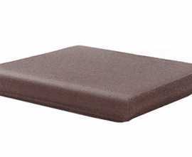 Клинкерная плитка Natura 017 Brown ступень флорентийская угловая R11 330x330x18
