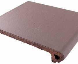 Клинкерная плитка Natura 017 Brown ступень флорентийская R11 244x330x18