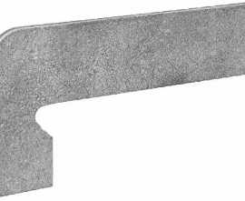 Клинкерная плитка Zan.VEGA GRIS IZQUIERDA левый 39,5x17,5