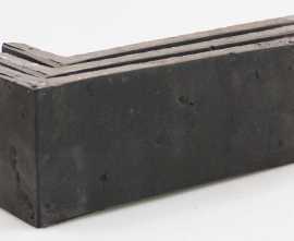 Клинкерная плитка Moon Black угловая ABDK 7403/2 (Y) 185x60x71x14