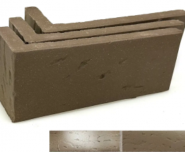 Клинкерная плитка Moon Brown угловая AC 2404 (Y) 185x60x71x14