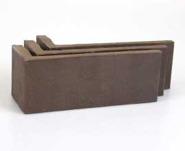 Клинкерная плитка Plato Brown угловая AA 2102 (Y) 185x60x71x14