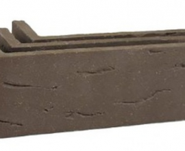 Клинкерная плитка Koro Brown угловая AC 2204 (Y) 185x60x71x14