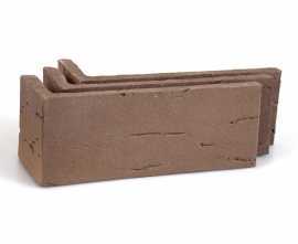 Клинкерная плитка Koro Brown угловая AK 2209 (Y) 185x60x71x14