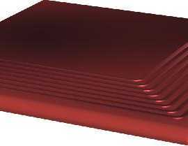 Клинкерная плитка Cloud Rosa Stopnica Narozna 30x30x1.1