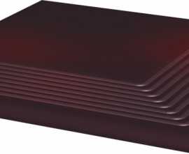 Клинкерная плитка Cloud Brown Stopnica Narozna 30х30x1.1