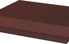 Клинкерная плитка Cloud Brown Stopnica Prosta Duro 30х30x1.1