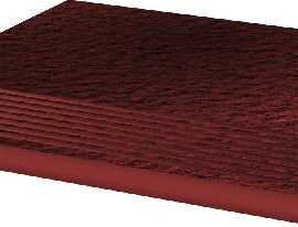 Клинкерная плитка Cloud Rosa Stopnica Prosta Duro 30х30x1.1
