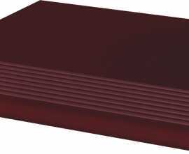 Клинкерная плитка Cloud Brown Stopnica Prosta B1a 30x30