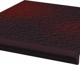 Клинкерная плитка Cloud Brown Kapinos Stopnica Prosta B1a 30x33