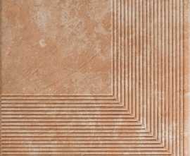 Клинкерная плитка Ilario Beige Ступень угловая MAT 30х30