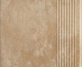 Клинкерная плитка Ilario Beige Stopnica Prosta 8.5mm 29,5х29,5