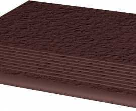 Клинкерная плитка Natural Brown Stopnica Prosta Duro B1a 30x30