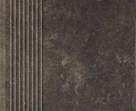 Клинкерная плитка Scandiano Brown Stopnica Prosta 8.5mm 30x30