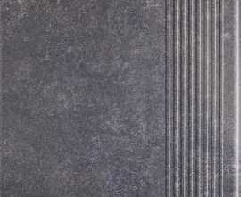 Клинкерная плитка Viano Antracite Stopnica Prosta 8,5mm 29,5х29,5