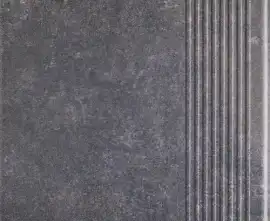 Клинкерная плитка Viano Antracite Stopnica Prosta 8,5mm 30x30