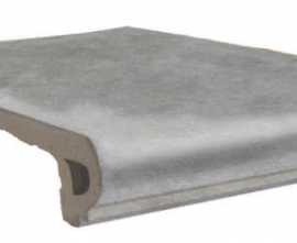 Клинкерная плитка Capri Gris Peldano Redondeado 32.5х33