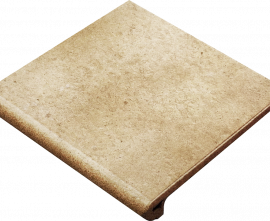 Клинкерная плитка Ступень фронтальная Rounded Stair-tread Beige 33*33