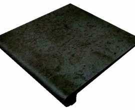 Клинкерная плитка Ступень фронтальная Rounded Stair-tread Antracite 33*33