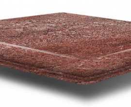 Клинкерная плитка Frankfurt Eckflorentiner Ziegelrot 32x32
