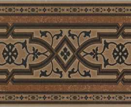Клинкерная плитка 55 3115 049 Koblenz Stellstufe mit Dekor Brown 15,5*31