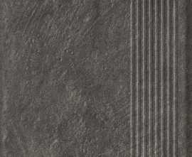 Клинкерная плитка Carrizo Basalt Stopnica Prosta Struktura Mat B1a 30x60