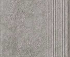 Клинкерная плитка Carrizo Grey Stopnica Prosta Struktura Mat 30x60