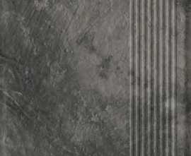 Клинкерная плитка Ardis Dark Stopnica Prosta Struktura Mat 30x60