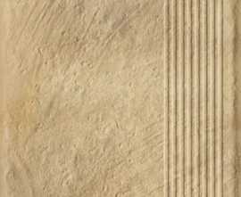 Клинкерная плитка Eremite Sand Stopnica Prosta Struktura Mat 30x60