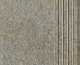 Клинкерная плитка Eremite Taupe Stopnica Prosta Struktura Mat B1a 30x60