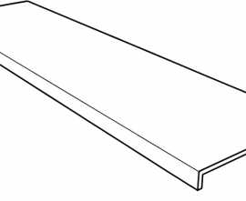 Клинкерная плитка Ступень фронтальная Selena Anti-Slip Rect. Mocca 31,5x120
