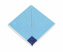 Ступени 21271 IK Petit Carre Внутренний угол плитки с буртиком Cobalt-Light Blue 12x12