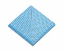 Ступени 21221 DK Petit Carre Наружный угол плитки с буртиком Light Blue 12x12