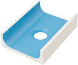 Керамогранит K521 Переливной водоотводный канал со сливом Light Blue 18,5x24,5