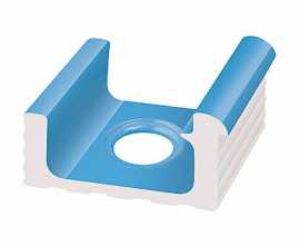 Керамогранит KP221 Переливной лоток керамический со сливом Light Blue 29x24,5