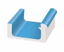 Керамогранит KP201 Переливной лоток керамический Light Blue 29x24,5