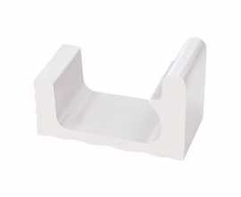 Керамогранит K353 1/2 часть переливного водоотводного канала White 23,5x12