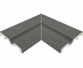 Керамогранит UHA10CI Внутренний угол поручня Universal Anthracite 12x24,5