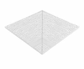 Керамогранит 122-8000IK Внутренний угол поручня Apache Unglazed 24,5x24,5