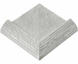 Керамогранит 103-8000DK Внешний угол поручня Apache Linear Unglazed 24,5x24,5